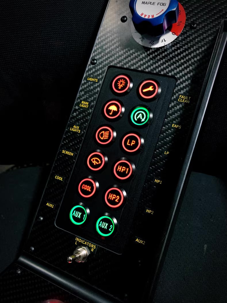 720 Sim Racing Carbon Fiber Button Box