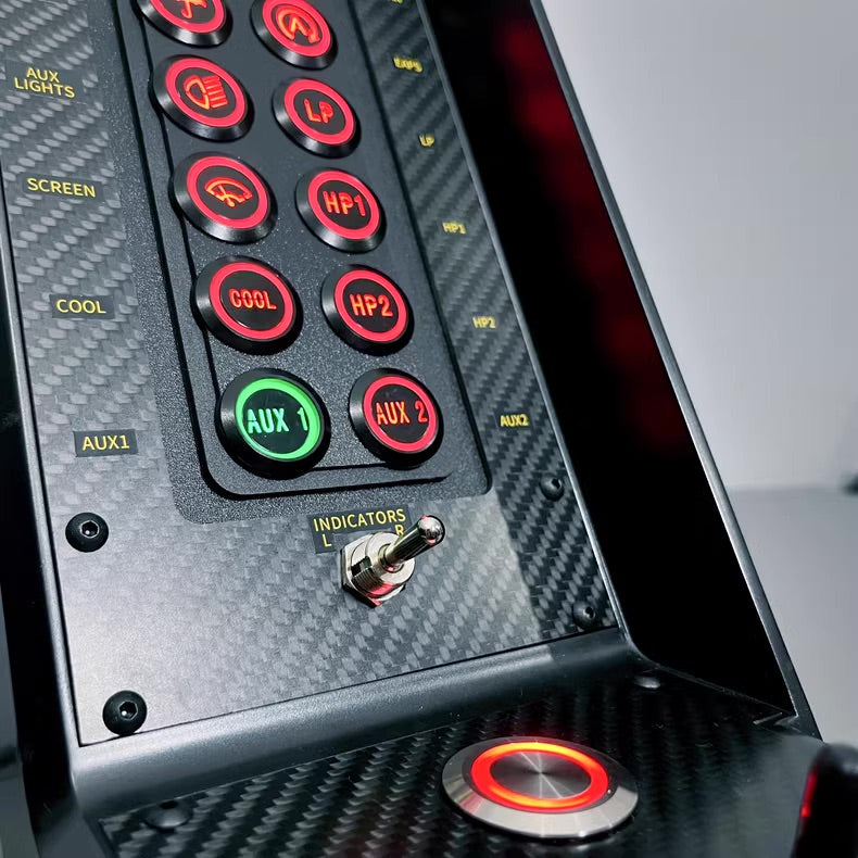 720 Sim Racing Carbon Fiber Button Box