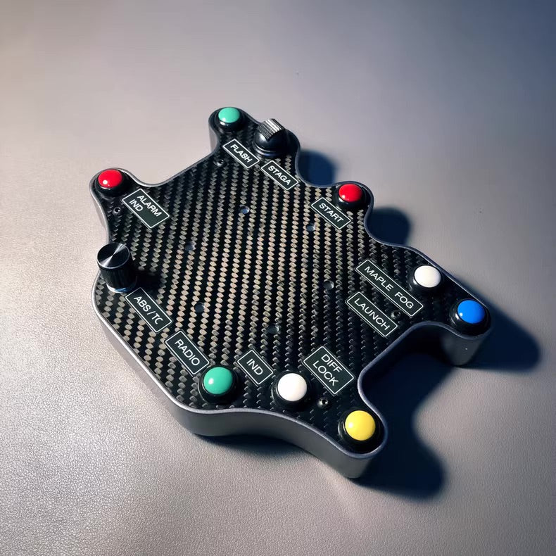 Rally Sim Racing Hub with Magnetic Paddle Shifters