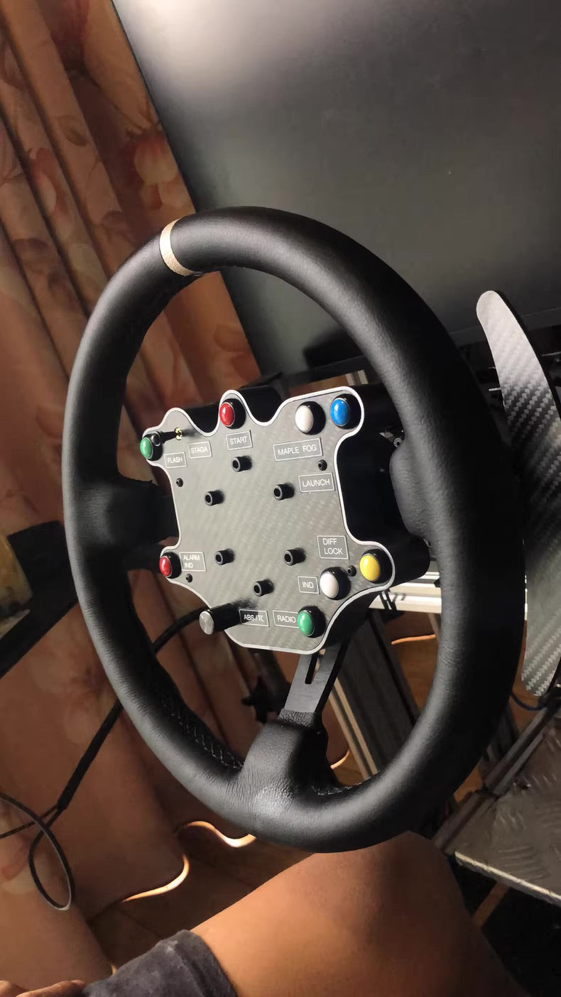 Rally Sim Racing Hub with Magnetic Paddle Shifters