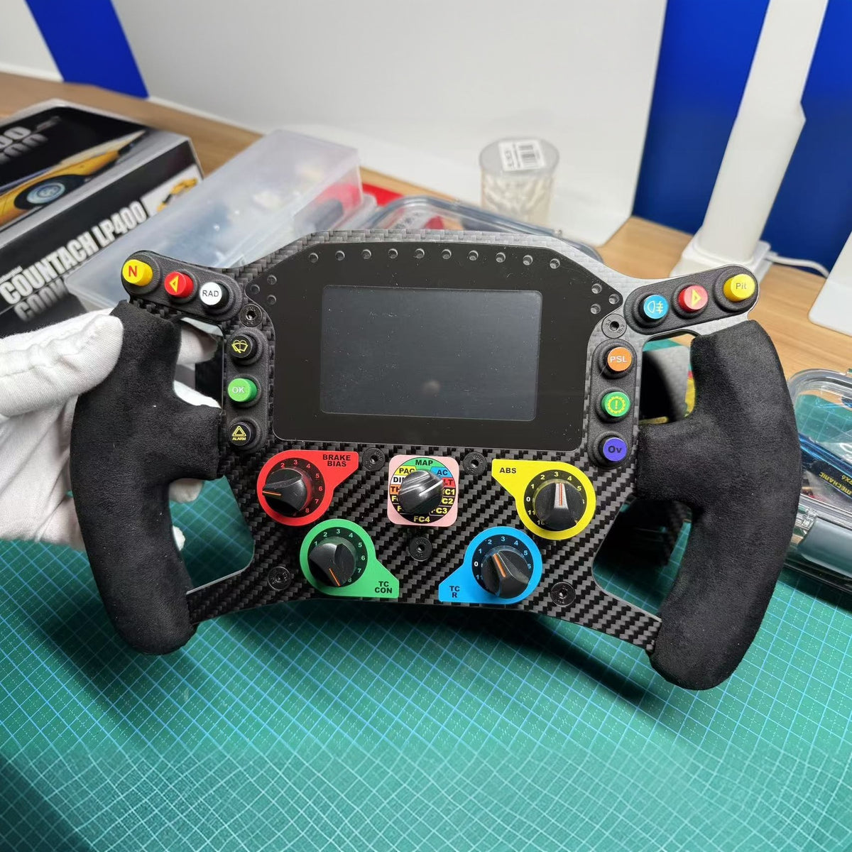 Lg Sim Racing Wheel LM Hypercar Sim Racing Wheel | Hall Effect Clutch & 4.3