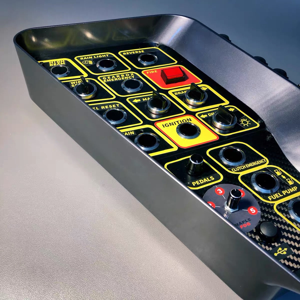 GTH Sim Racing Carbon Fiber Button Box