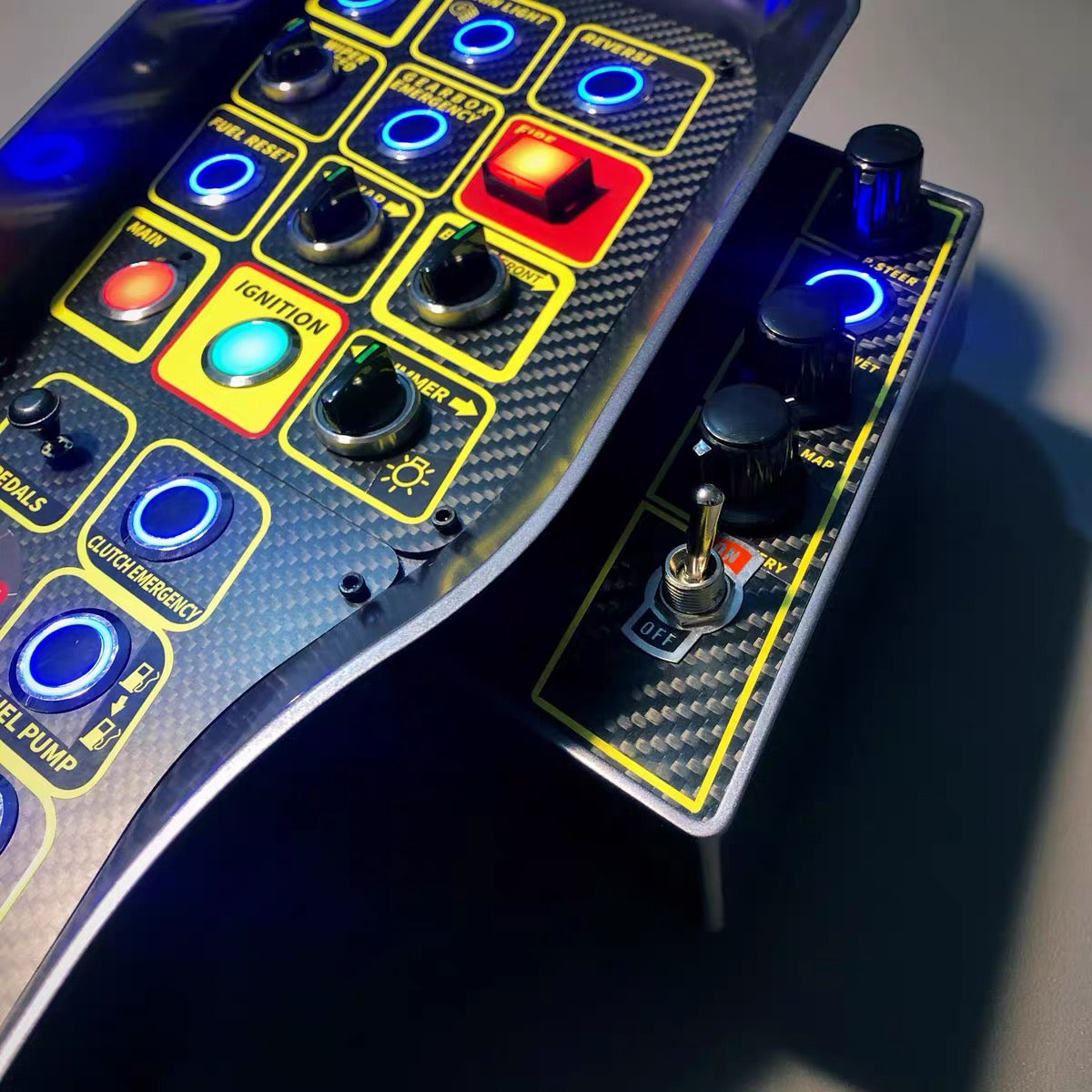 GTH Sim Racing Carbon Fiber Button Box