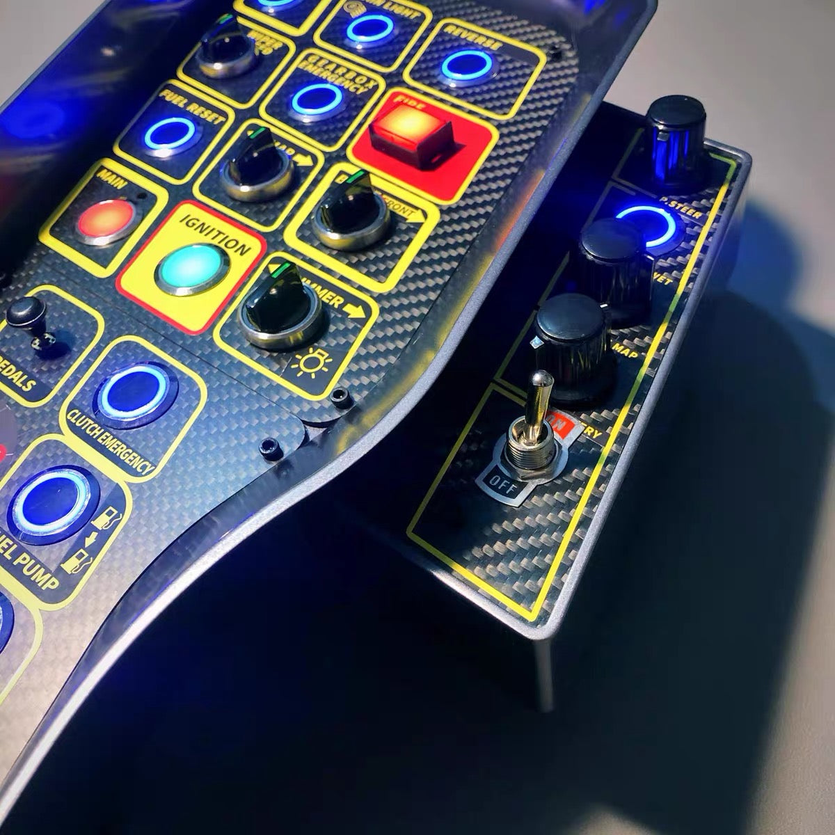 GTH Sim Racing Carbon Fiber Button Box