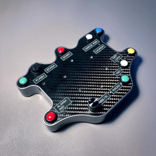 Rally Sim Racing Hub with Magnetic Paddle Shifters