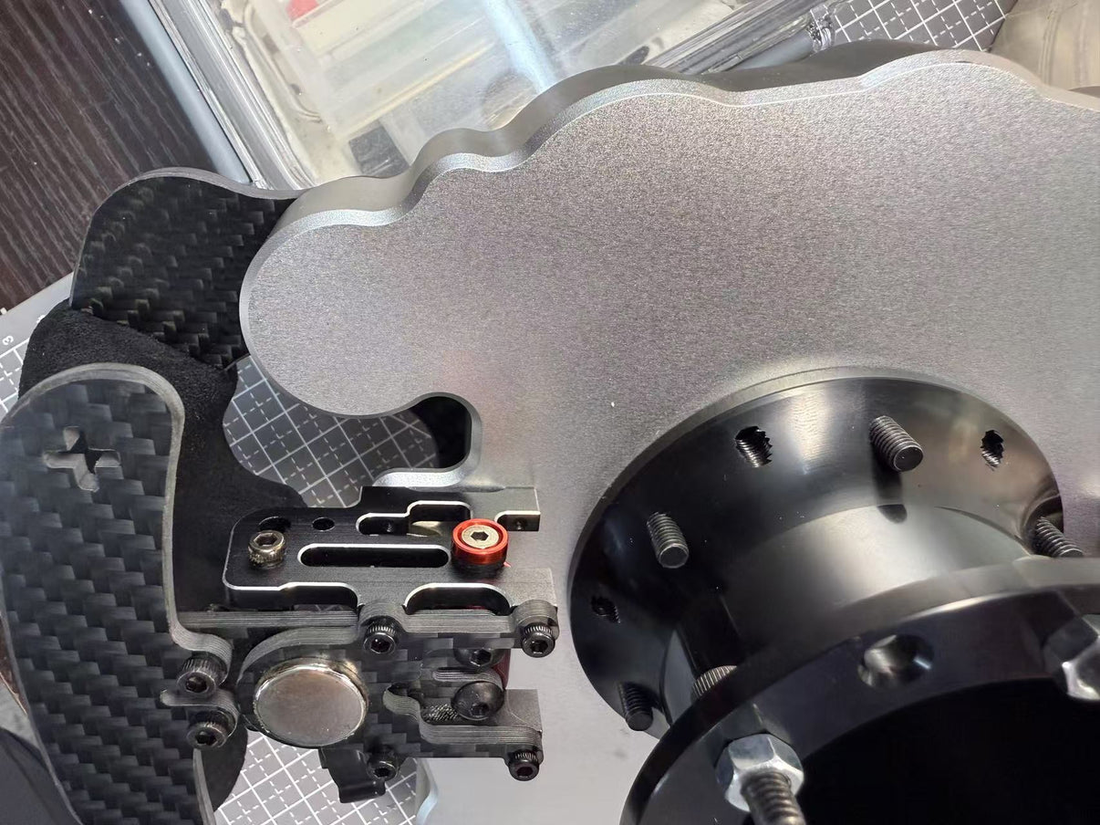 GTM Sim Racing GT Wheel | Carbon Fiber, 7 Rotary Knobs & Magnetic ...
